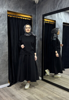 MerWish Etek Taşlı Takım SİYAH - 2