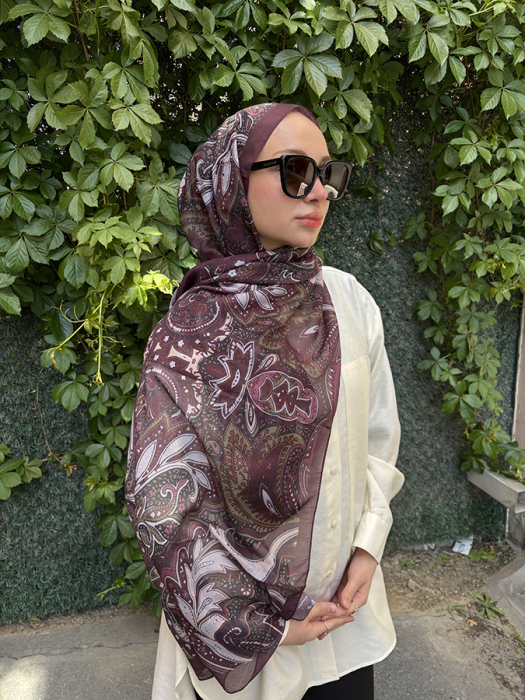 MerWish Etnic Şal BORDO - 1