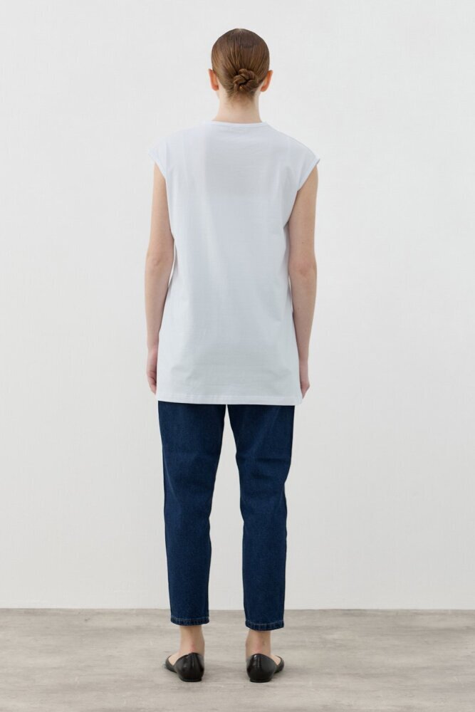 MerWish Kolsuz Tshirt BEYAZ - 3