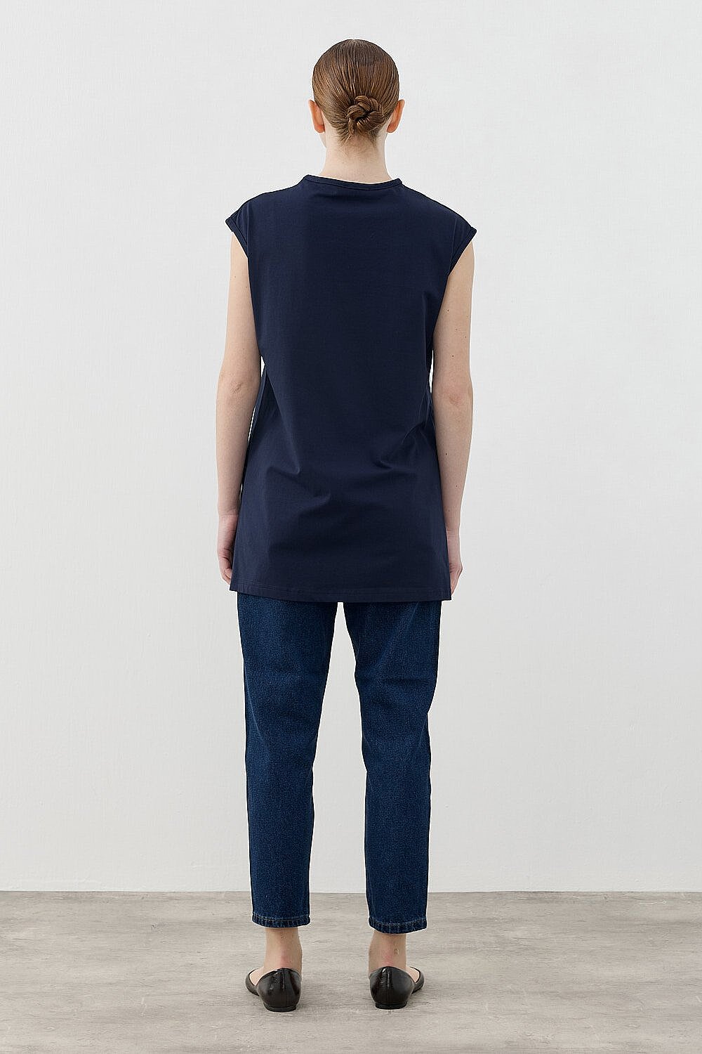 MerWish Kolsuz Tshirt LACİVERT - 4