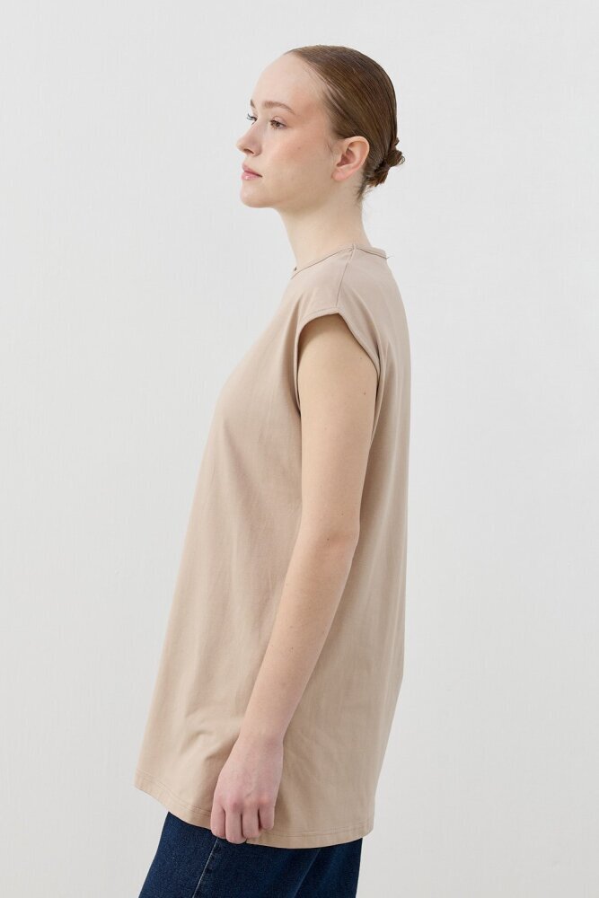 MerWish Kolsuz Tshirt VİZON - 2