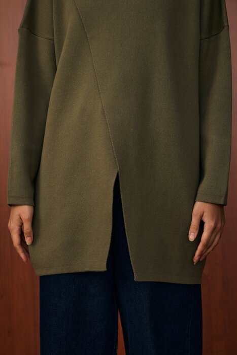 MerWish Makas Triko Tunik HAKİ - 4