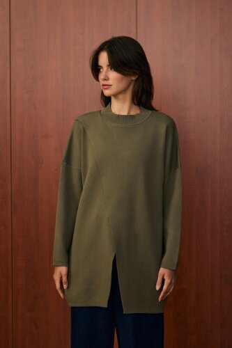 MerWish Makas Triko Tunik HAKİ - 2
