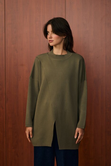 MerWish Makas Triko Tunik HAKİ - 2
