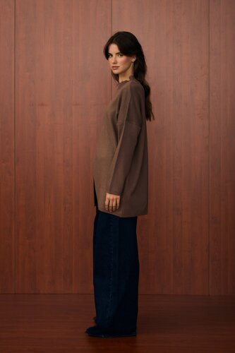 MerWish Makas Triko Tunik KAHVE - 2