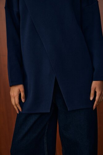 MerWish Makas Triko Tunik LACİVERT - 3