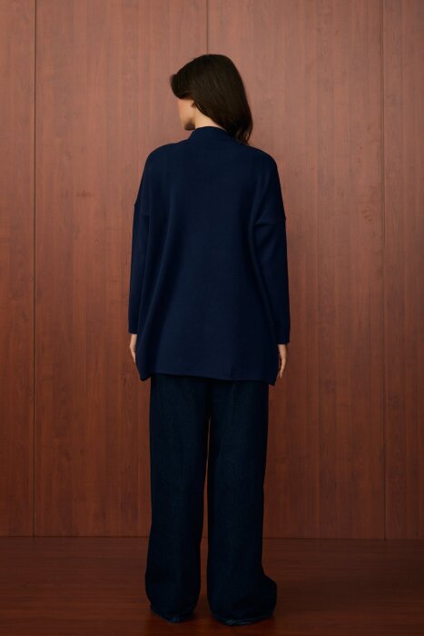 MerWish Makas Triko Tunik LACİVERT - 4