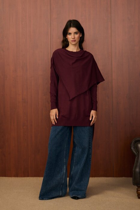 MerWish Meryy Triko Tunik BORDO - 1