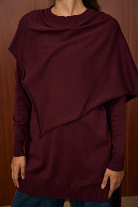 MerWish Meryy Triko Tunik BORDO - 3