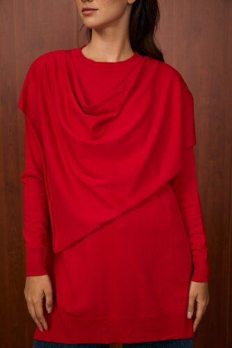 MerWish Meryy Triko Tunik KIRMIZI - 3
