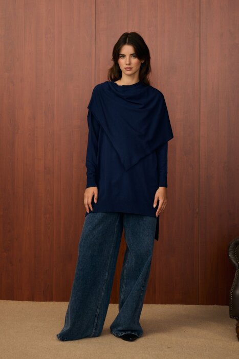 MerWish Meryy Triko Tunik LACİVERT - 1