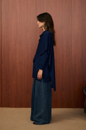MerWish Meryy Triko Tunik LACİVERT - 2