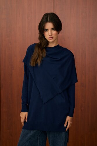 MerWish Meryy Triko Tunik LACİVERT - 3
