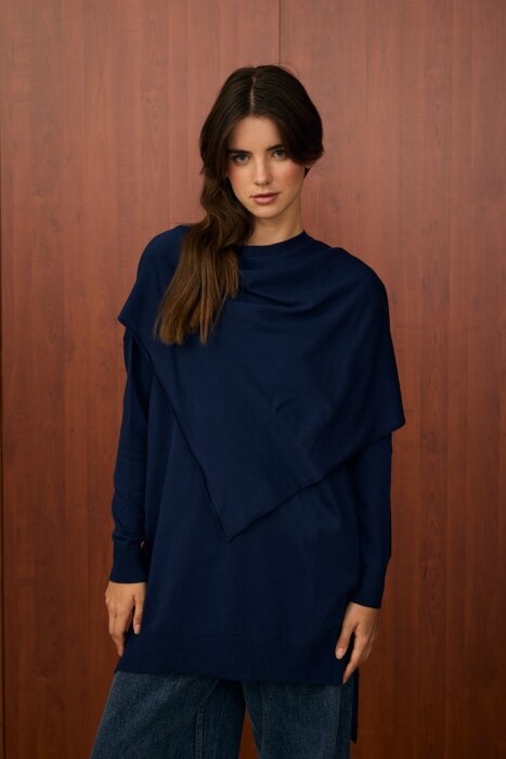 MerWish Meryy Triko Tunik LACİVERT - 3