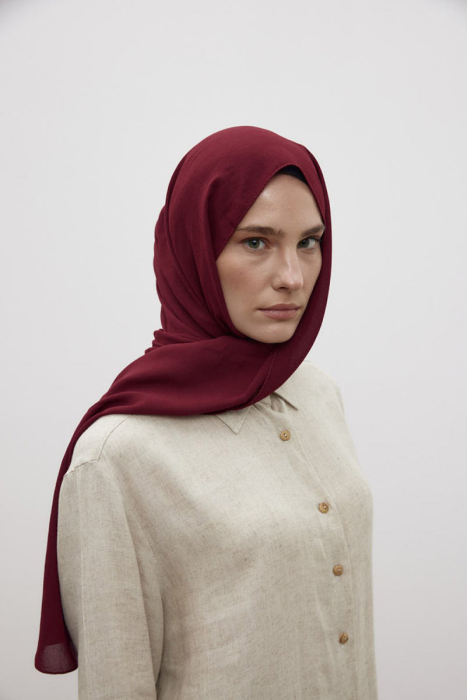 MerWish Mysa Şal BORDO - 1