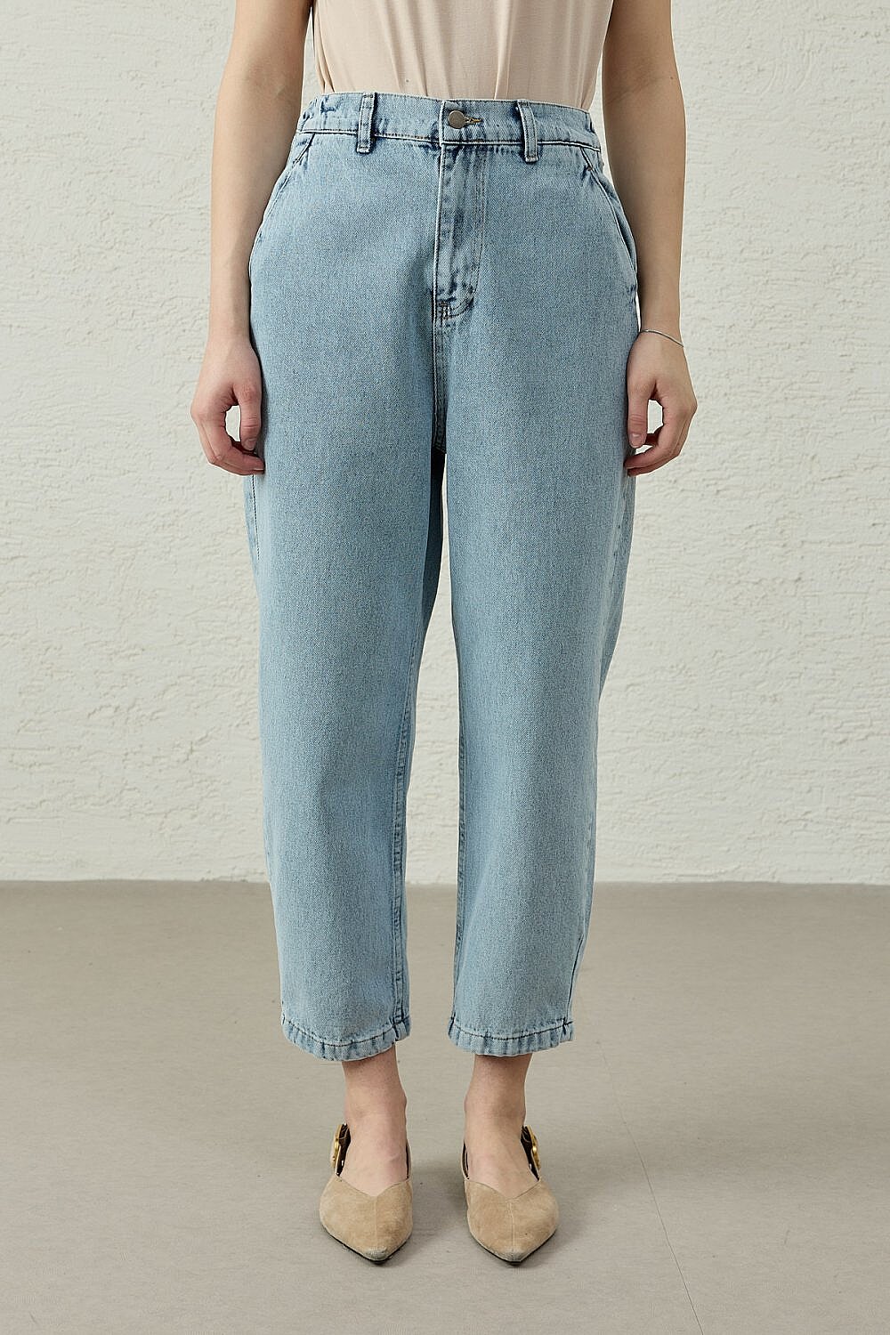 MerWish New Basic Denim Pantolon Koyu Buz Mavi - 1