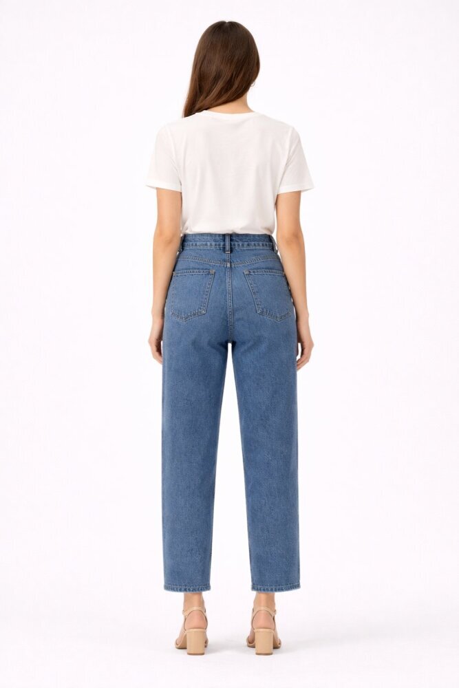 MerWish New Basic Denim Pantolon KOYU LACİVERT - 3