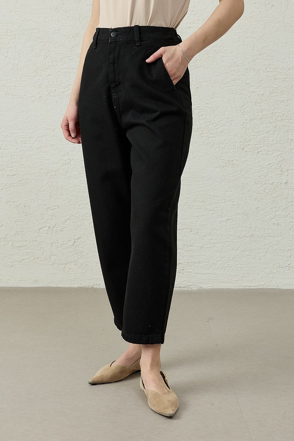 MerWish New Basic Denim Pantolon SİYAH - 2