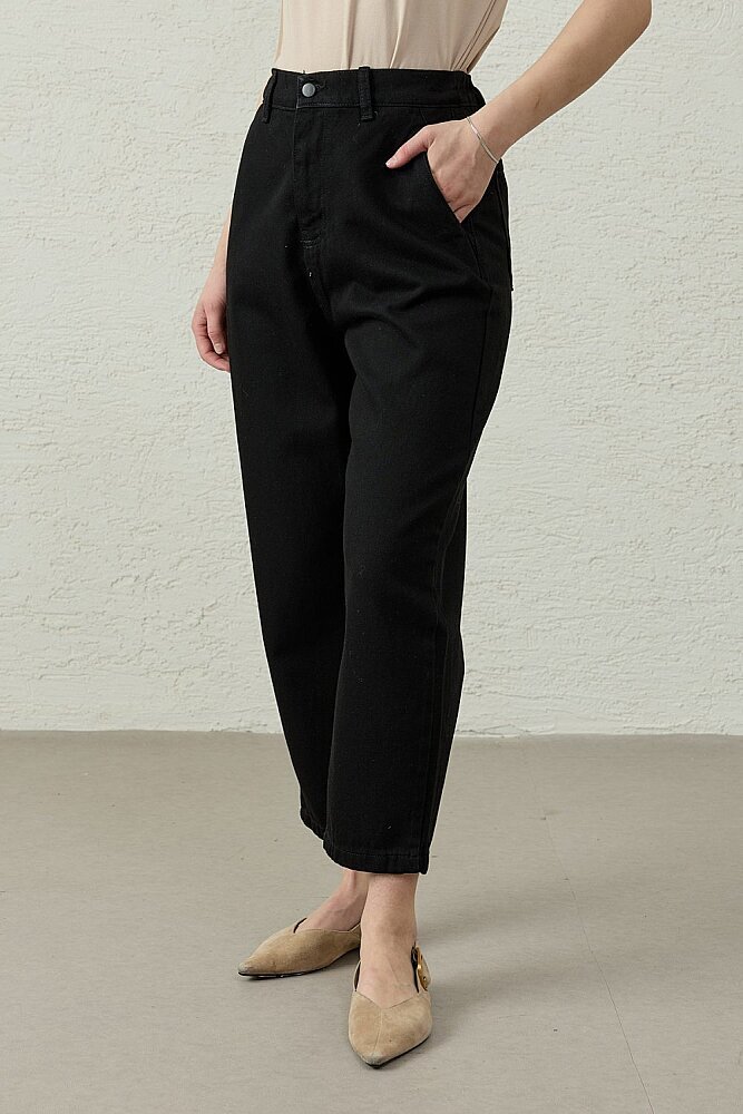 MerWish New Basic Denim Pantolon SİYAH - 3