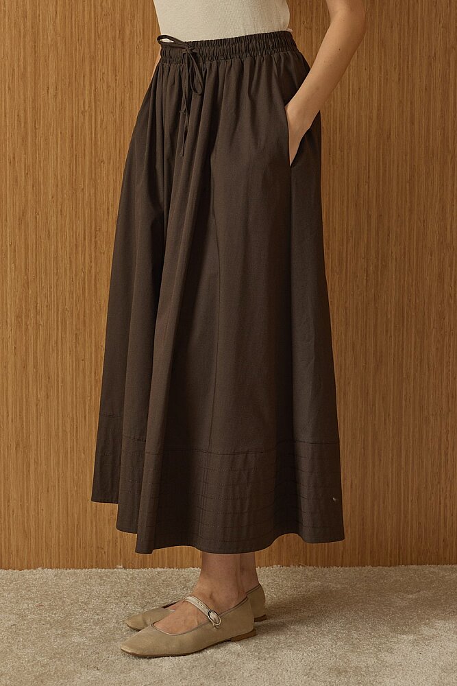 MerWish New Poplin Etek Acı Kahve - 3