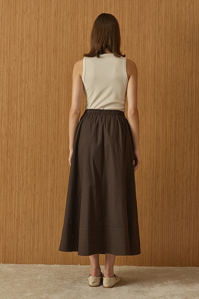 MerWish New Poplin Etek Acı Kahve - 4