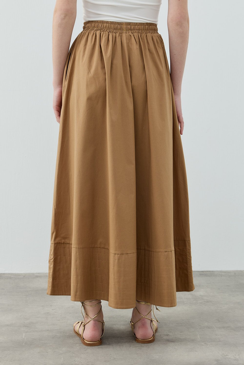 MerWish New Poplin Etek CAMEL - 3