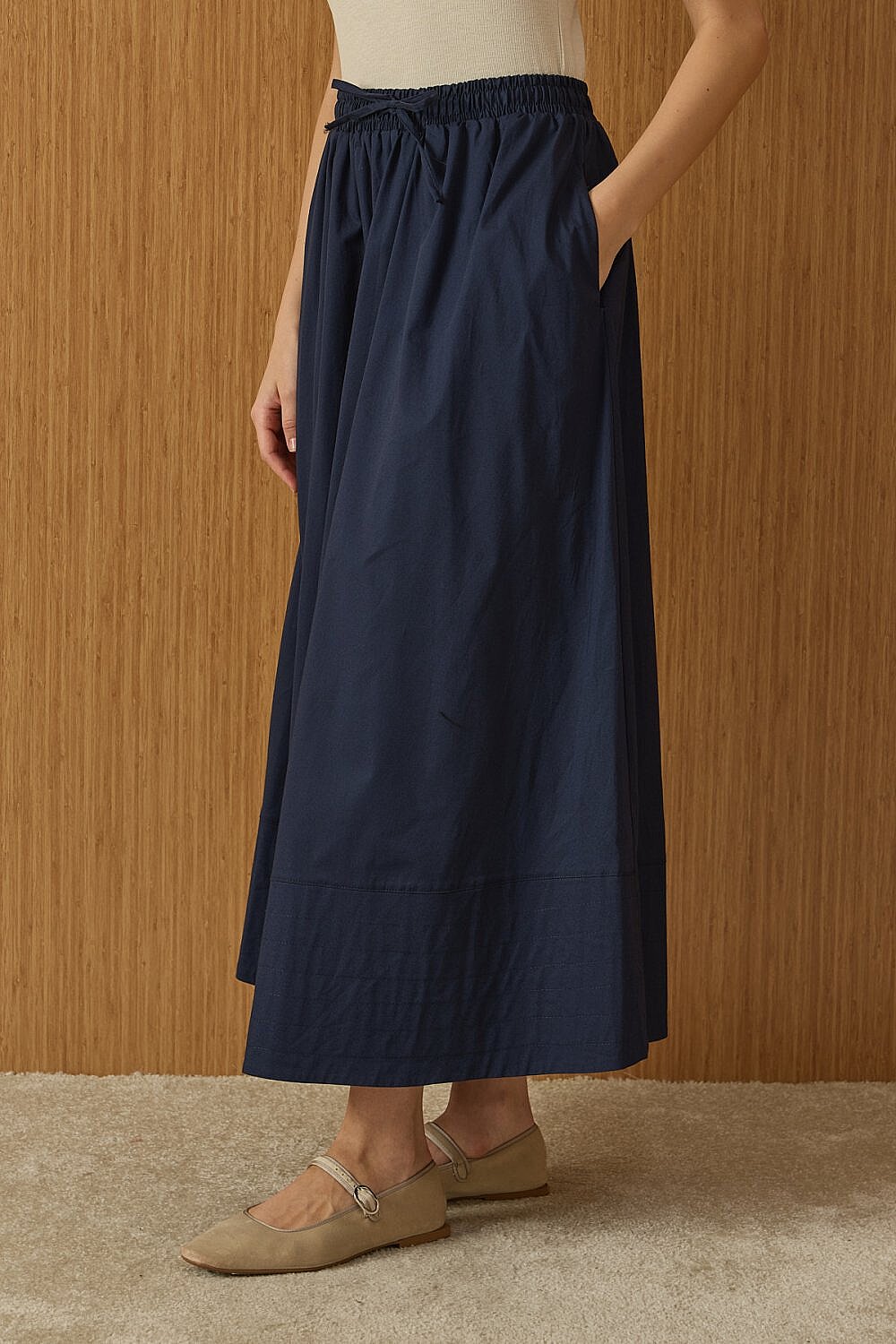 MerWish New Poplin Etek LACİVERT - 2
