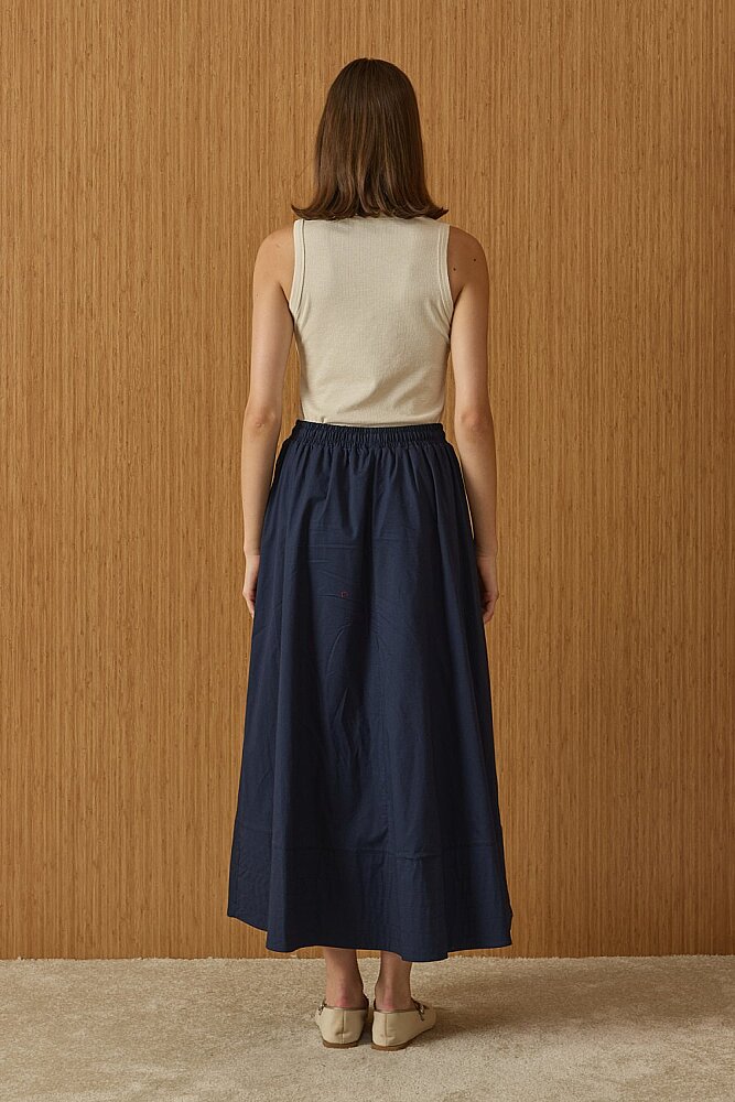 MerWish New Poplin Etek LACİVERT - 3