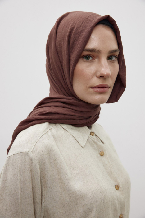 MerWish Organik Şal Acı Kahve - 1