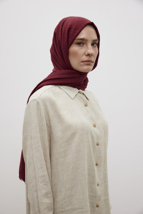 MerWish Organik Şal BORDO - 2