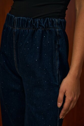merWish Palazzo Taşlı Denim LACİVERT - 3