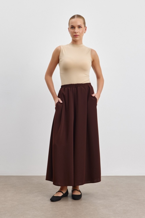 MerWish Pantolon Etek KAHVE - 1