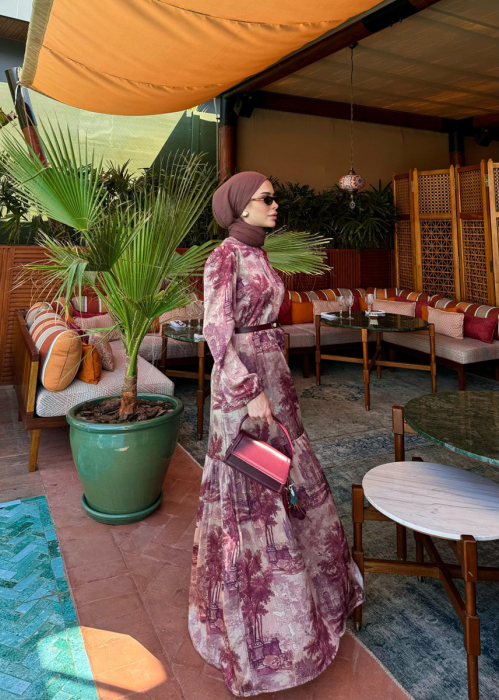 MerWish Paris Elbise BORDO - 4