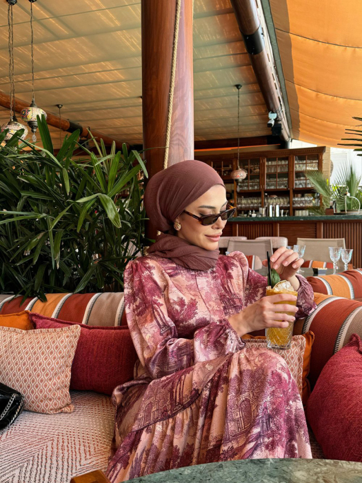 MerWish Paris Elbise BORDO - 5