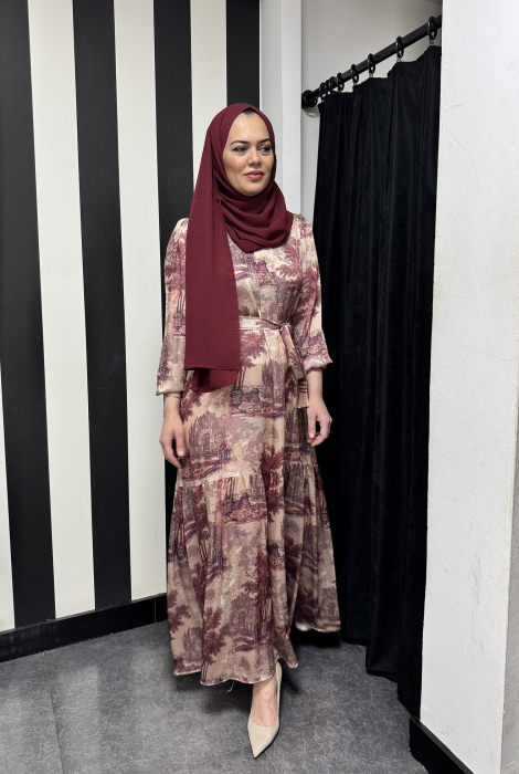 MerWish Paris Elbise BORDO - 1