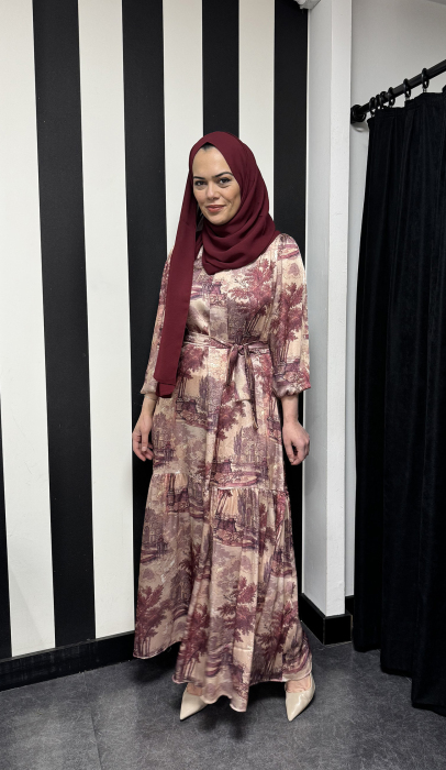 MerWish Paris Elbise BORDO - 2