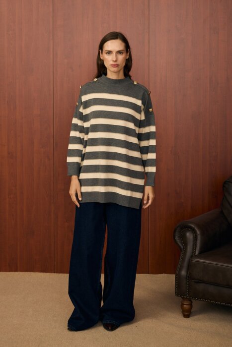 MerWish Paris Triko Tunik ANTRASİT - 1