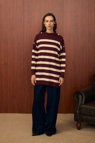 MerWish Paris Triko Tunik BORDO 
