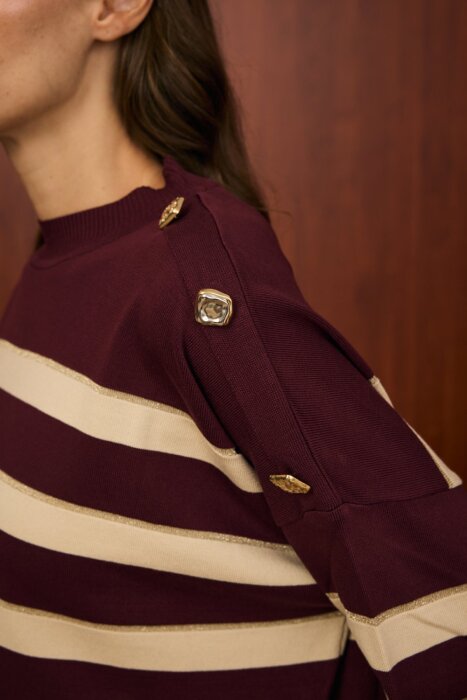 MerWish Paris Triko Tunik BORDO - 3