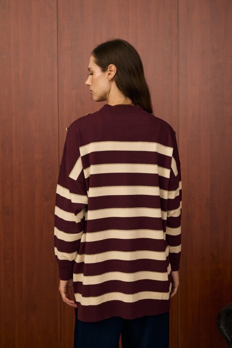 MerWish Paris Triko Tunik BORDO - 4