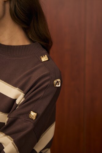 MerWish Paris Triko Tunik KAHVE - 3