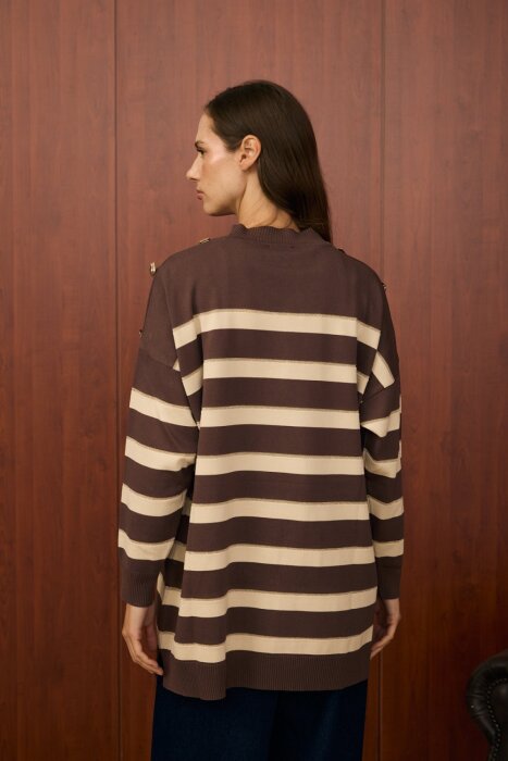 MerWish Paris Triko Tunik KAHVE - 4