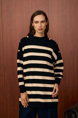 MerWish Paris Triko Tunik SİYAH - 5