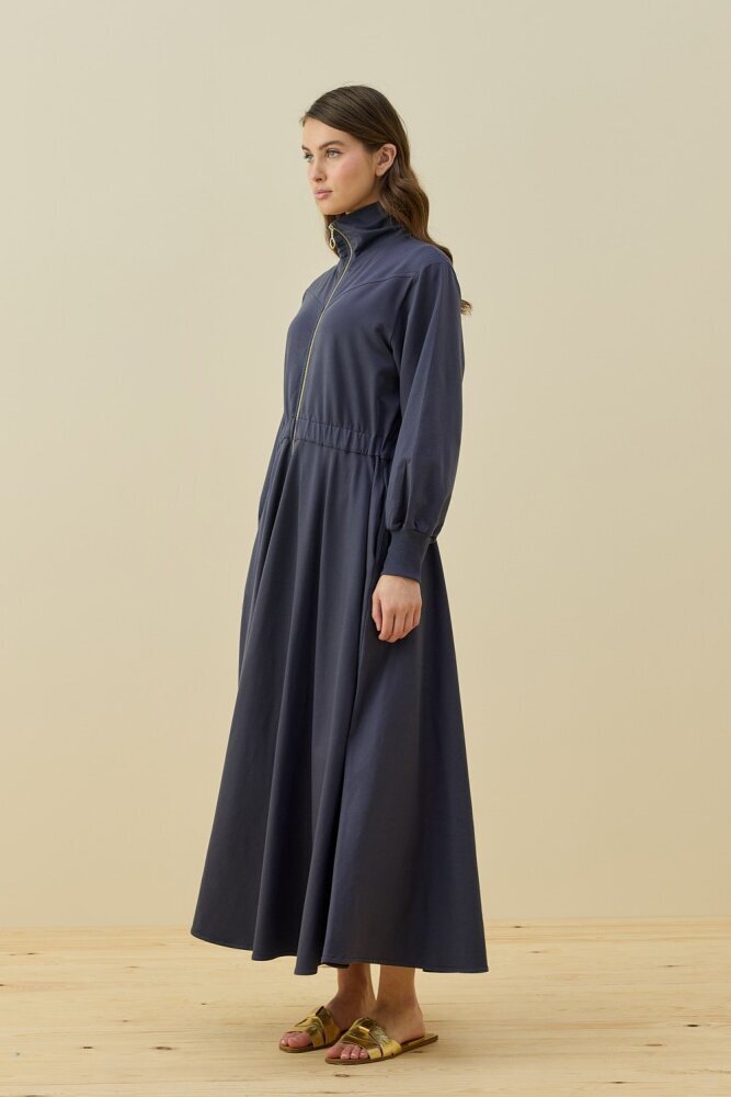 MerWish Penye Kolej Elbise İNDİGO - 2