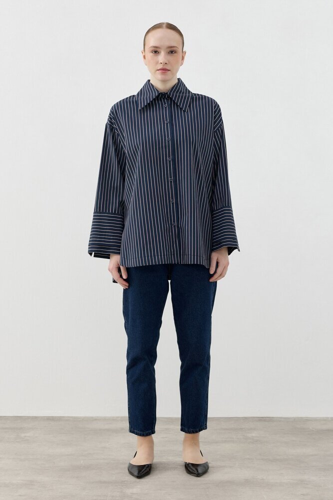 MerWish Poplin Gömlek LACİVERT 