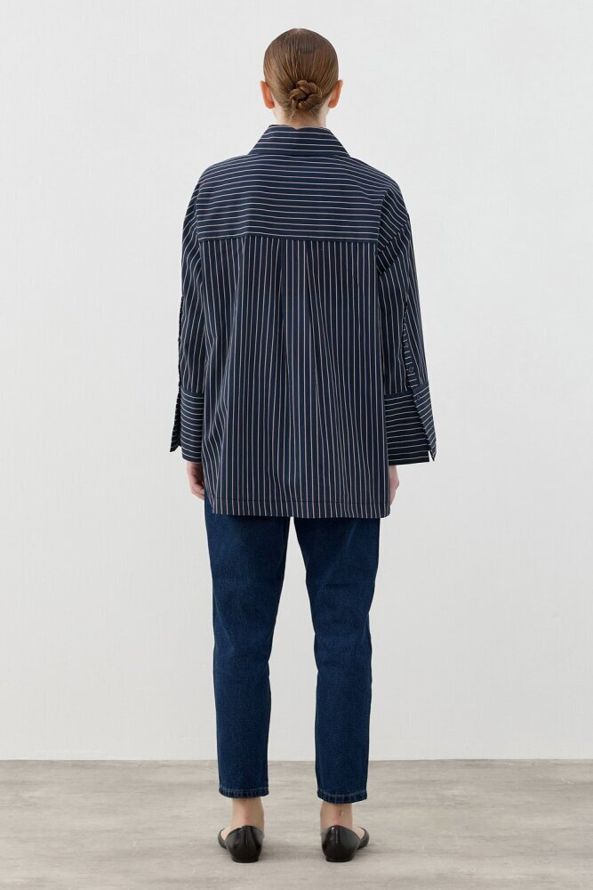 MerWish Poplin Gömlek LACİVERT - 4