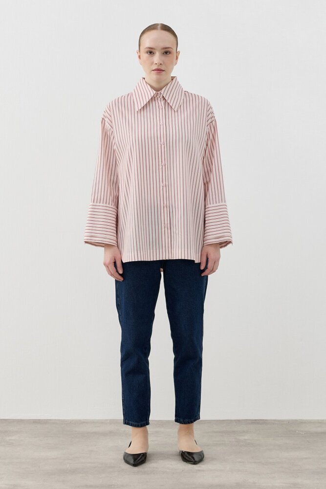 MerWish Poplin Gömlek PUDRA 