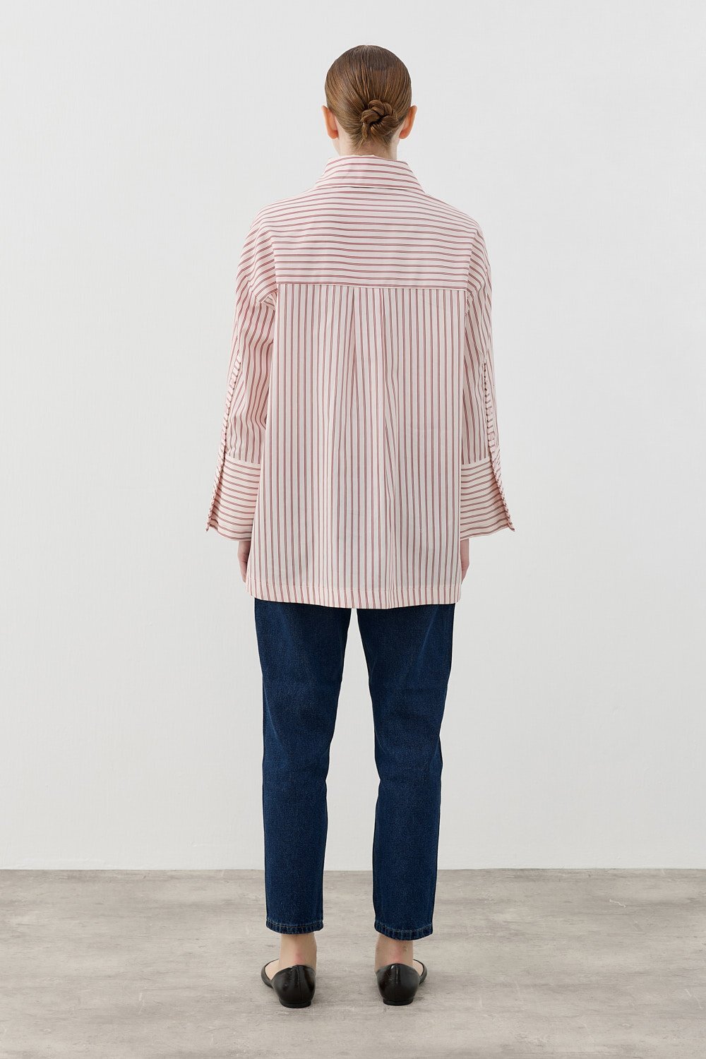 MerWish Poplin Gömlek PUDRA - 4