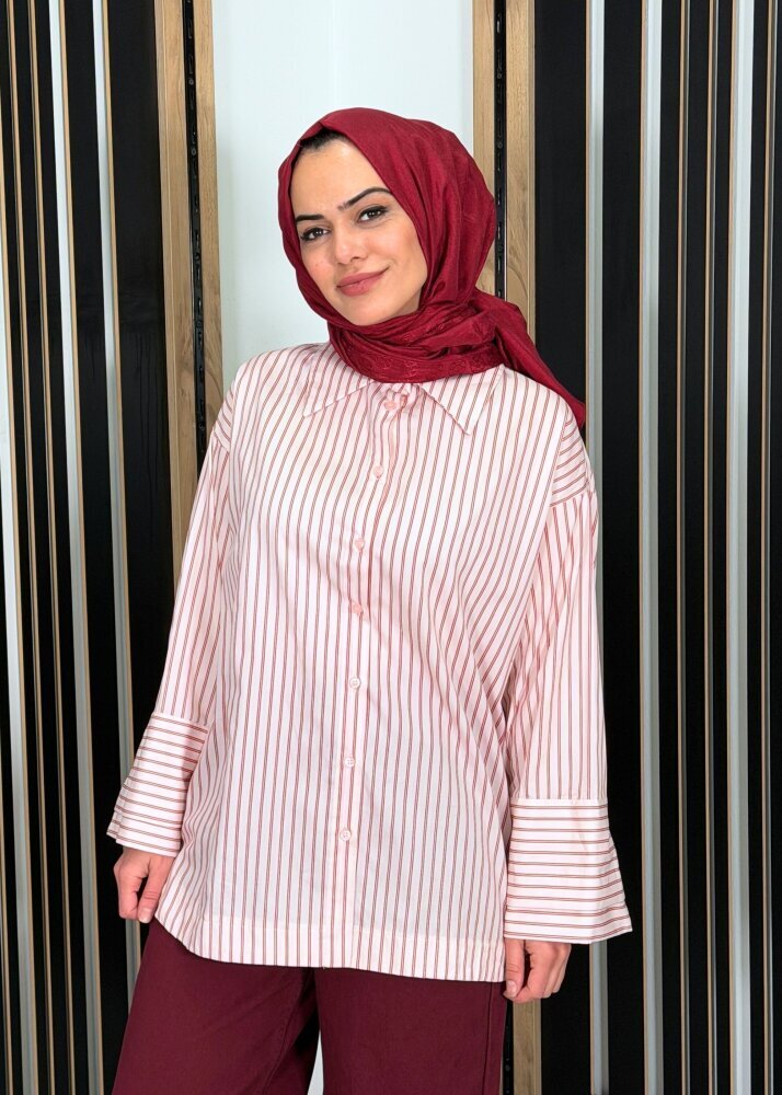 MerWish Poplin Gömlek PUDRA 