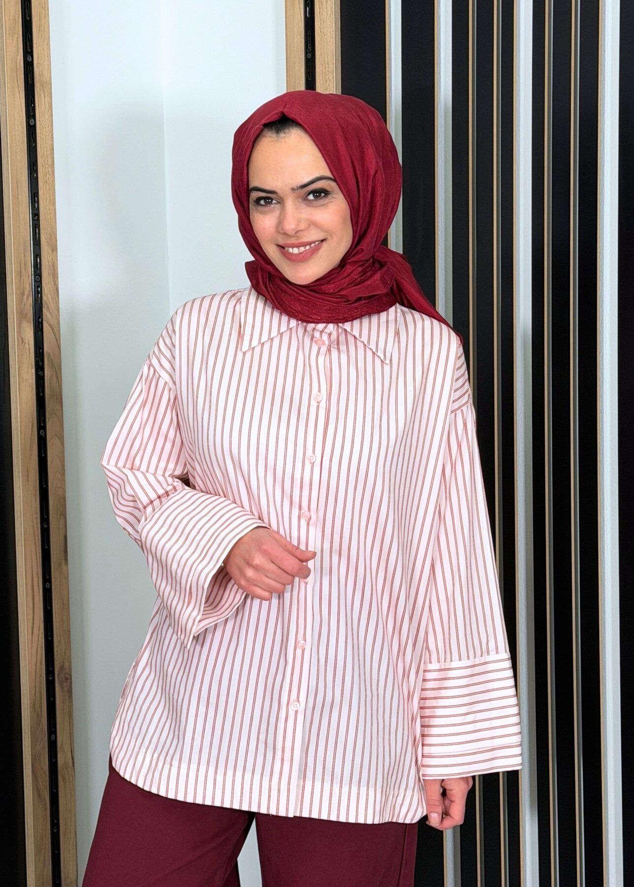 MerWish Poplin Gömlek PUDRA - 2